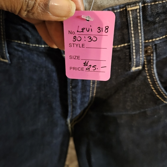 Levis 518 Superlow Boot Cut Blue Denim - Picture 4 of 7